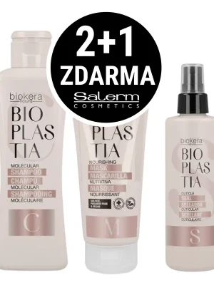 2+1 Zdarma! Salerm Bioplastia kosmetická sada pro krepaté vlasy Dokud Zásoby Vydrží