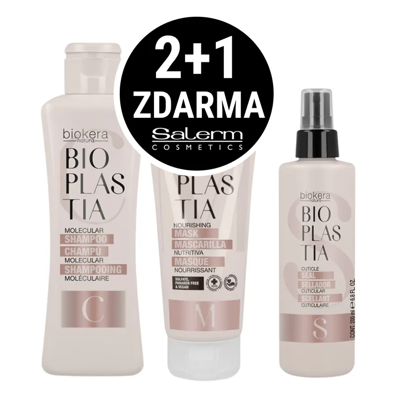 2+1 Zdarma! Salerm Bioplastia kosmetická sada pro krepaté vlasy Dokud Zásoby Vydrží