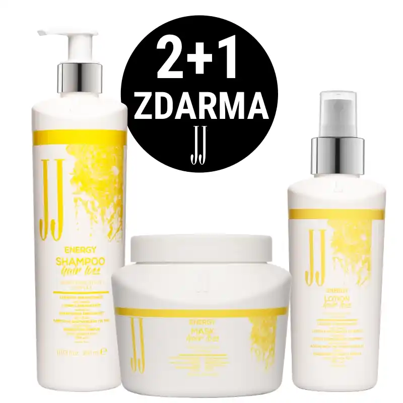 Akce 2+1 zdarma! JJ Energy kosmetická sada proti vypadávání vlasů Hit Sezóny