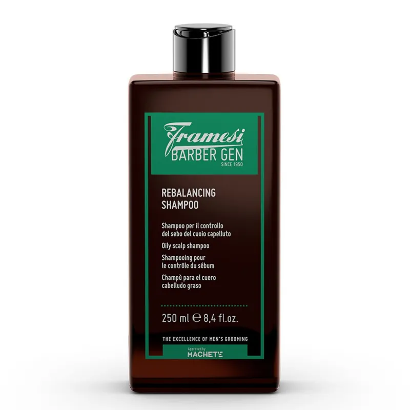 Přímo Od Výrobce Framesi Barber GEN Rebalancing Scalp normalizující šampon pro mastné vlasy 250 ml