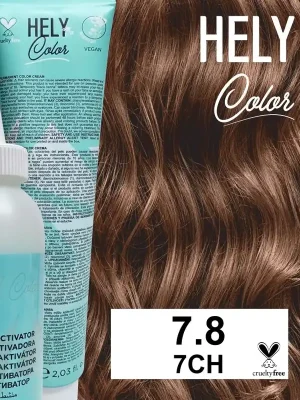 Cenově Výhodný Hely Color permanentní barva na vlasy - blond čokoláda (7.8/7CH) 60 ml