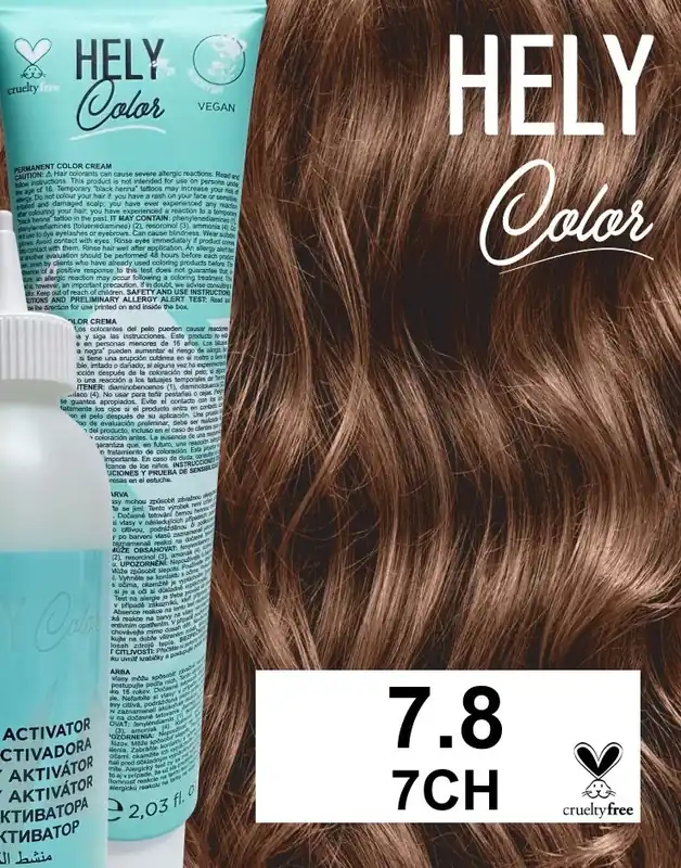 Cenově Výhodný Hely Color permanentní barva na vlasy - blond čokoláda (7.8/7CH) 60 ml