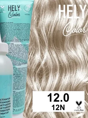 Hely Color permanentní barva na vlasy - super platinová přírodní blond (12.0/12N) 60 ml Značkový