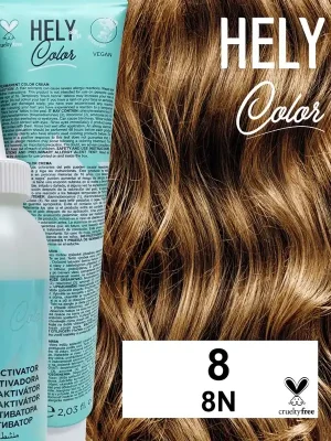 Hely Color permanentní barva na vlasy - světlá blond (8/8N) 60 ml Doprava Zdarma