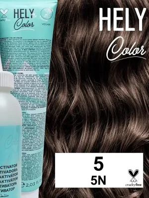 Hely Color permanentní barva na vlasy - světle hnědá (5/5N) 60 ml Kup Teď
