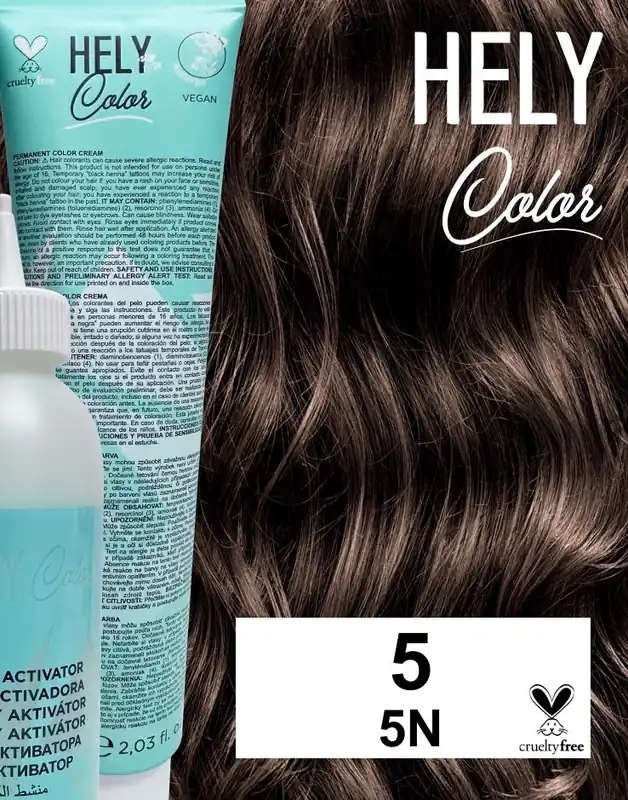 Hely Color permanentní barva na vlasy - světle hnědá (5/5N) 60 ml Kup Teď