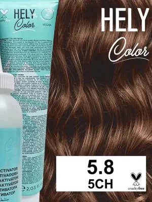 Hely Color permanentní barva na vlasy - světle hnědá čokoláda (5.8/5CH) 60 ml Ihned K Objednání