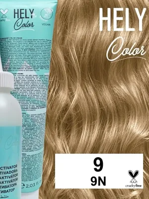 Aktuální Hely Color permanentní barva na vlasy - velmi světlá blond (9/9N) 60 ml