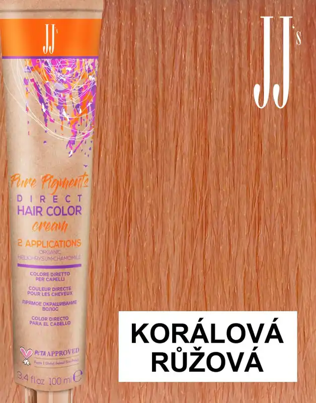 JJ's Direct Champagne Rose barva na vlasy korálová růžová 100 ml Aktuální