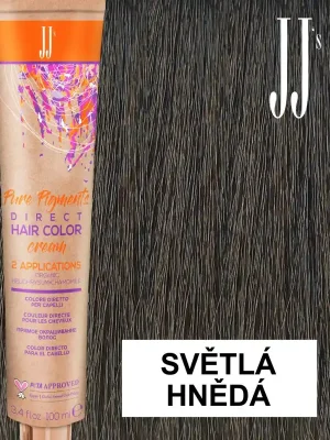 JJ's Direct Light Brown barva na vlasy světlá hnědá 100 ml Rychlé Dodání