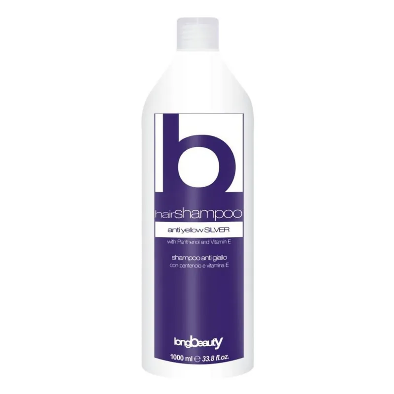 LongBeauty AntiYellow Silver šampon pro blond vlasy 1000 ml Super Cena