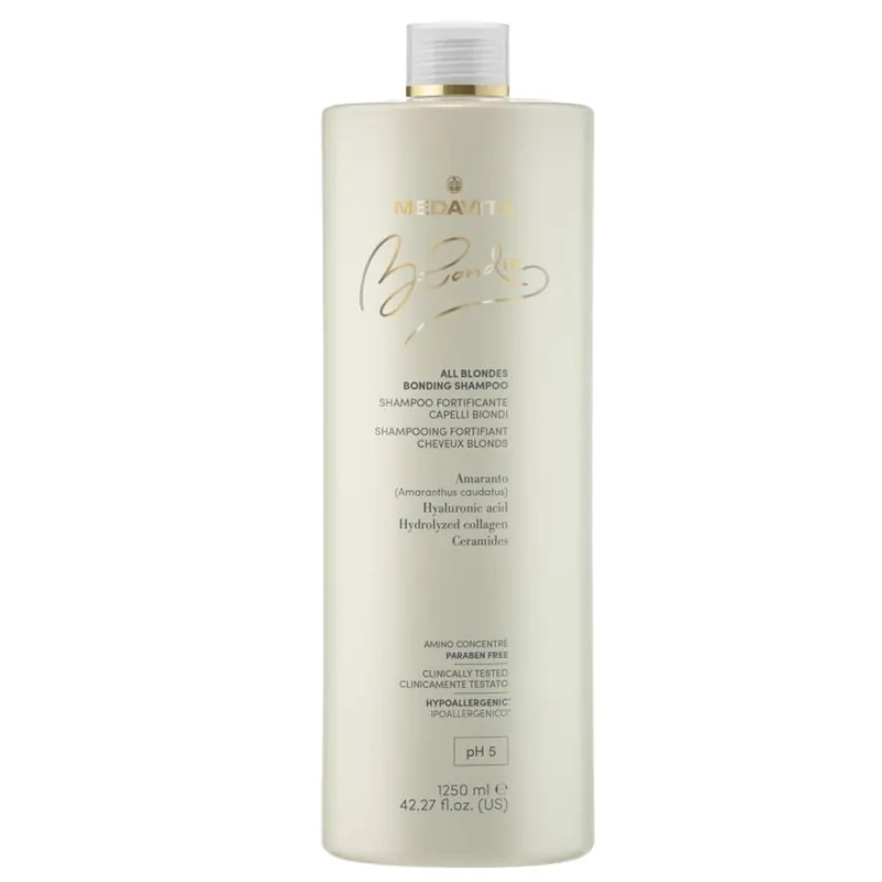 Medavita Blondie All Blondes posilující šampón pro blond vlasy 1250 ml Levný