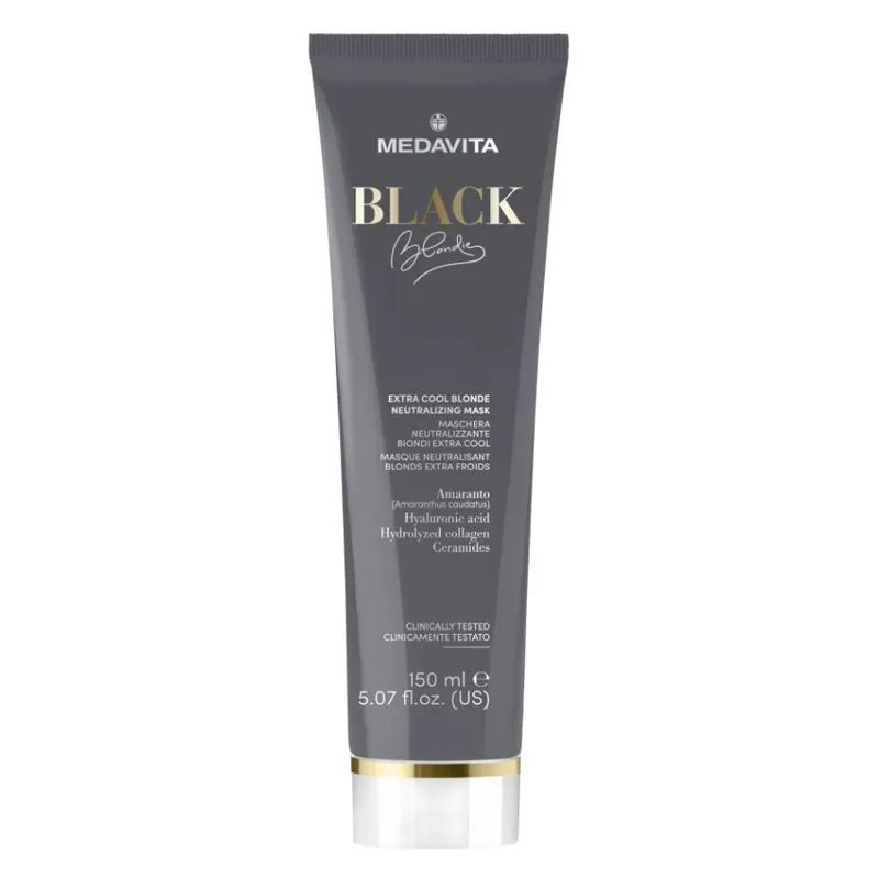 Přímo Od Výrobce Medavita Blondie Black maska pro extra studenou blond 150 ml
