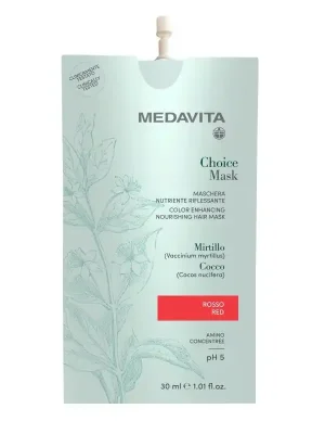 MedaVita Choice barvící maska červená (red) 30 ml Sezónní Sleva
