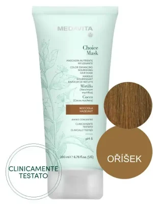 Novinka MedaVita Choice barvící maska oříšková (hazelnut) 200 ml