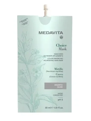 MedaVita Choice barvící maska stříbrná (silver) 30 ml Víkendová Akce