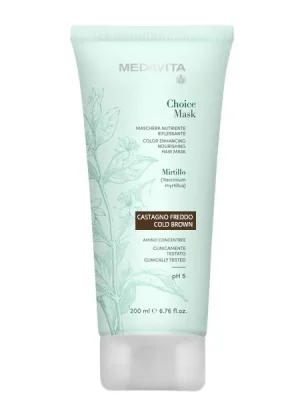 Pouze Dnes MedaVita Choice barvící maska studená hnědá (castano brown) 200 ml