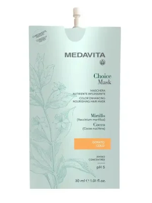 MedaVita Choice barvící maska zlatá (gold) 30 ml Hit Sezóny