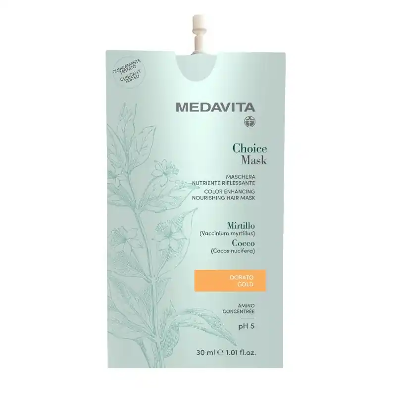 MedaVita Choice barvící maska zlatá (gold) 30 ml Hit Sezóny