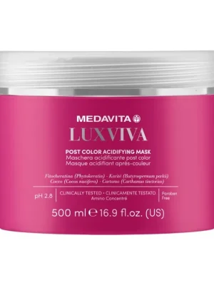 Medavita Luxviva Post Color Acidifying maska po barvení vlasů 500 ml Časově Omezené