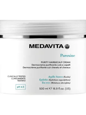 Medavita Puroxine čistící krém na vlasy a pokožku 500 ml Sezónní Sleva