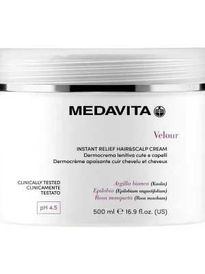 Omezená Nabídka Medavita Velour zklidňující krém na vlasy a pokožku 500 ml