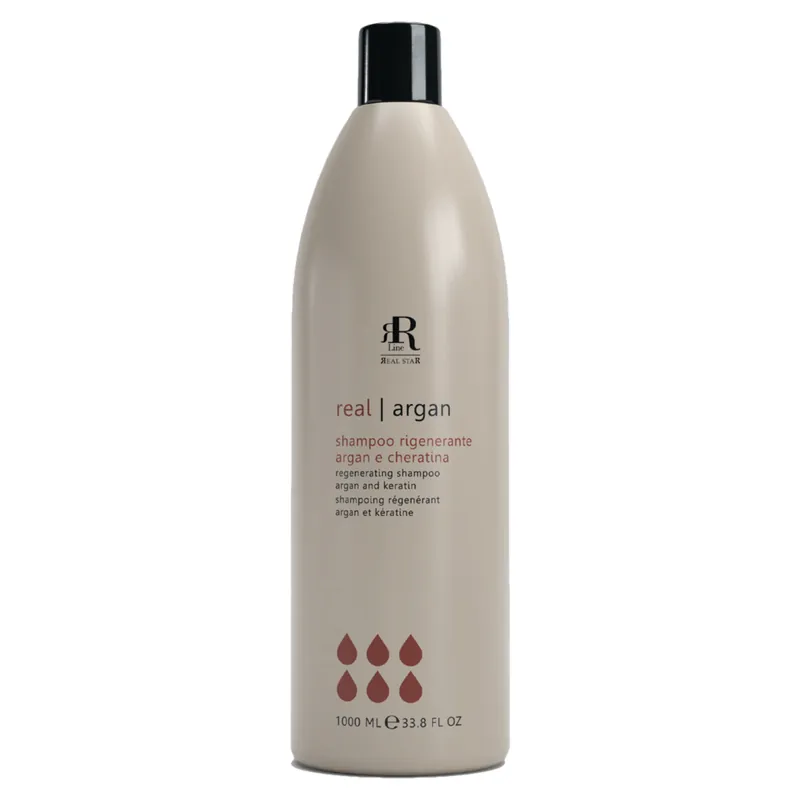 RR Argan Star regenerační šampón pro křehké vlasy 1000 ml Poslední Šance