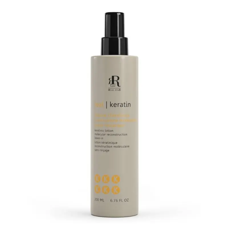 RR Line Real Keratin leave-in sérum pro poškozené vlasy 200 ml Akční Nabídka