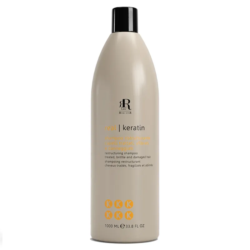 RR Line Real Keratin šampón pro poškozené vlasy 1000 ml Nakupujte Hned