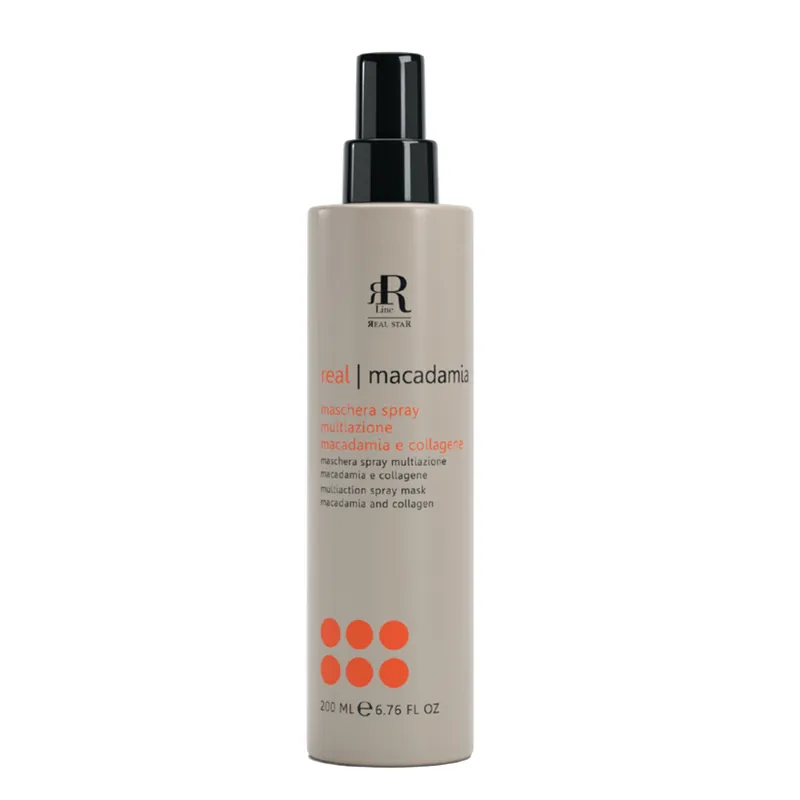 RR Macadamia Star vyživující bezoplachový sprej pro fádní vlasy 200 ml Vysoce Kvalitní