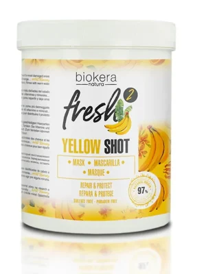 Salerm Biokera Yellow Shot maska pro poškozené vlasy 1000 ml Nízká Cena