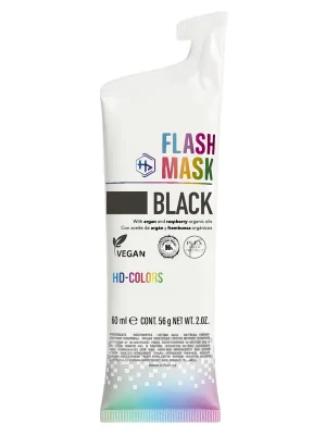 Salerm HD Colors Flash Mask barvicí maska černá 60 ml Omezená Nabídka