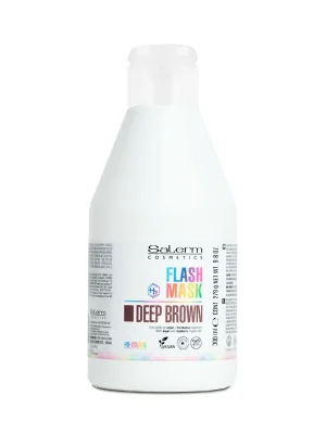 Salerm HD Colors Flash Mask barvicí maska hnědá 300 ml Akční Nabídka
