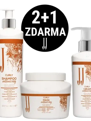 Levný Akce 2+1 zdarma! JJ Curly kosmetická sada pro vlnité vlasy