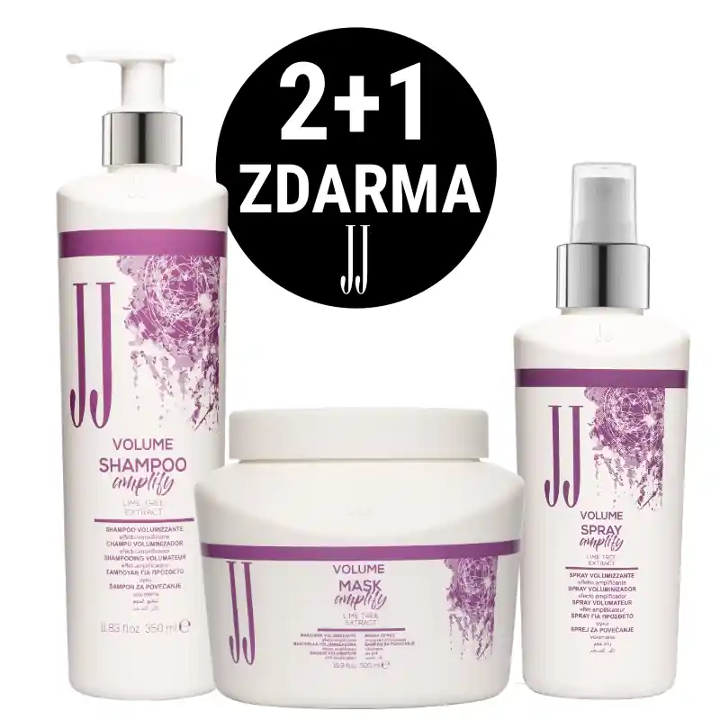 Akce 2+1 zdarma! JJ Volume kosmetická sada pro jemné vlasy Kup Teď