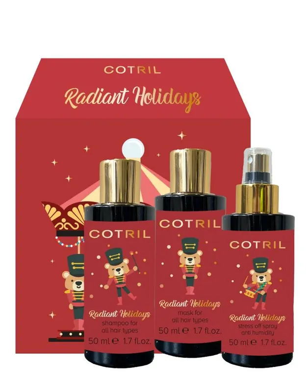Tovární Cena Cotril Radiant Holiday vánoční kosmetická sada 3 x 50 ml