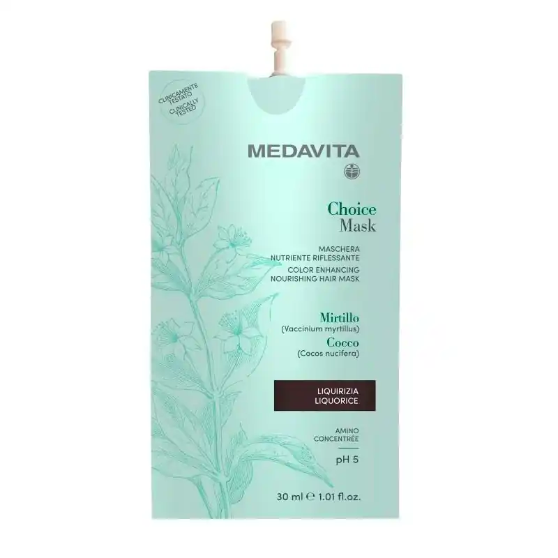 Víkendová Akce MedaVita Choice barvící maska studená hnědá (castano brown) 30 ml