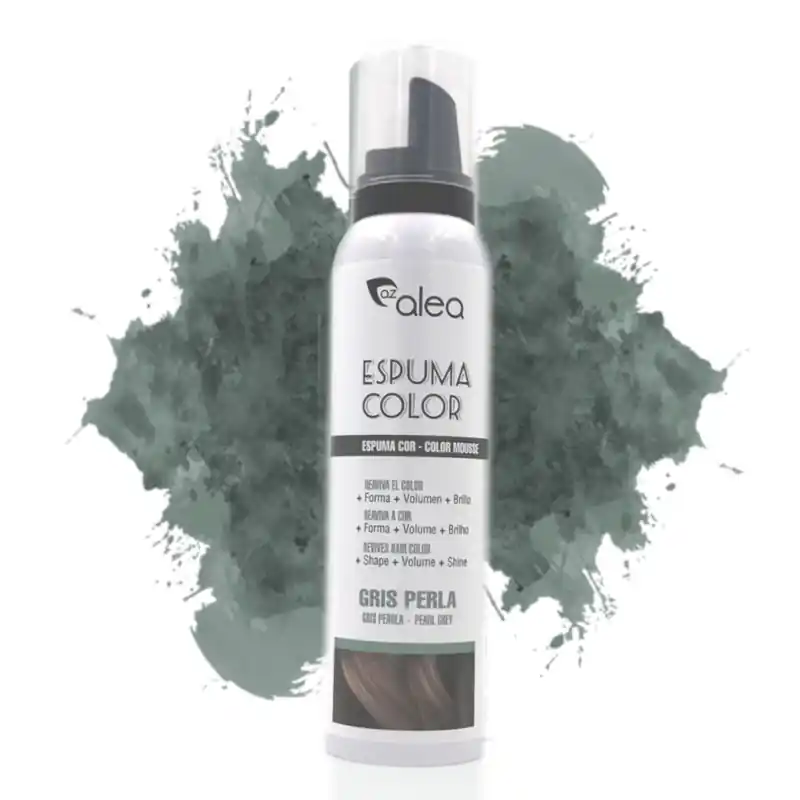 Víkendová Akce Alea Espuma Color barevná tužící pěna na vlasy ŠEDÁ PERLA 150 ml