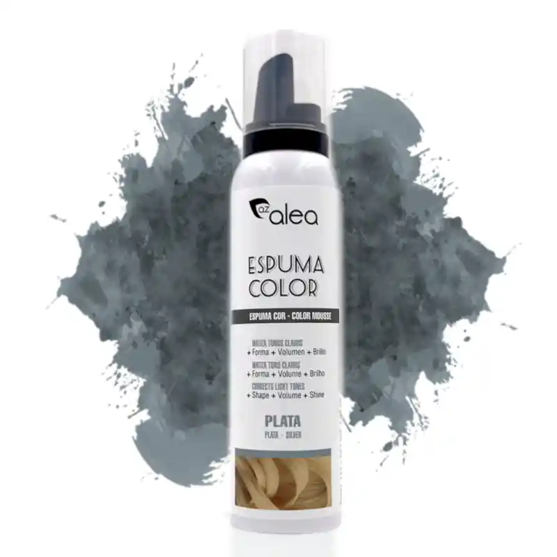 Alea Espuma Color barevná tužící pěna na vlasy STŘÍBRNÁ 150 ml Značkový
