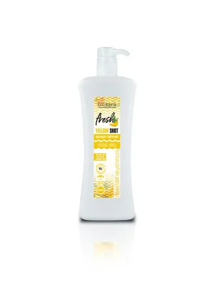 Salerm Biokera Yellow Shot Booster pro vlnité vlasy 1000 ml Cenová Bomba