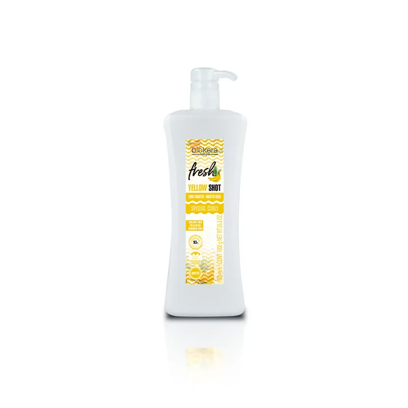 Salerm Biokera Yellow Shot Booster pro vlnité vlasy 1000 ml Cenová Bomba
