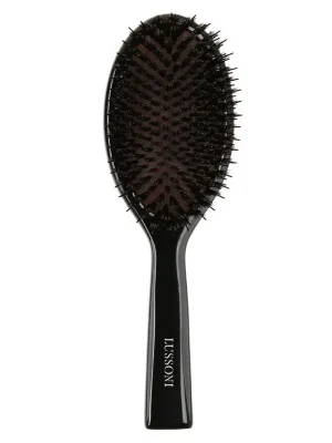 Rychlé Dodání LUSSONI Natural Style plochý oválný kartáč s kančími štetinami