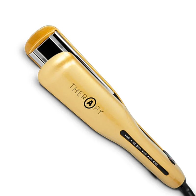 Must-Have Salerm Therapy Gold profesionální infračervená žehlička na vlasy zlatá