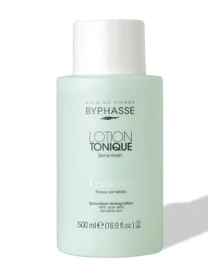 Byphasse Sensi-fresh tonikum pro citlivou pleť s aloe vera 500 ml Akce