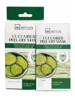 Cenová Bomba IDC Cucumber Peel-Off pleťová maska pro unavenou pleť 3x8 g