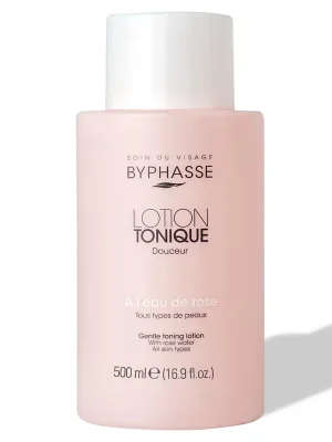 Cenová Bomba Byphasse Gentle pleťové tonikum s růžovou vodou 500 ml