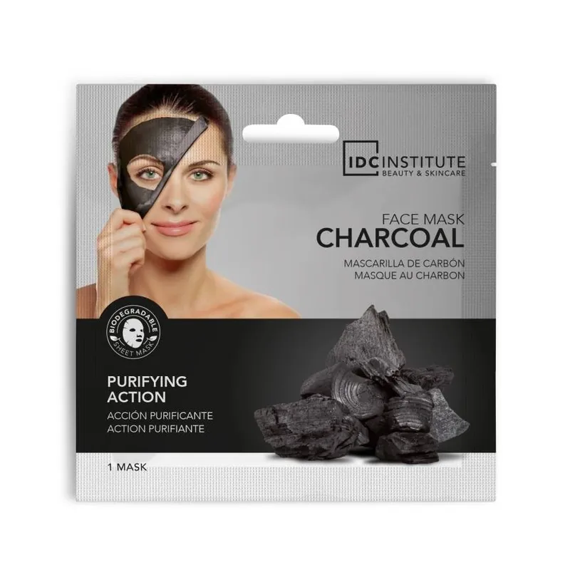 IDC Face Mask Charcoal čisticí pleťová maska 22 g Víkendová Akce