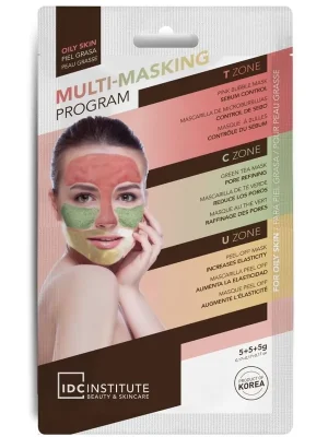 Tovární Cena IDC Multi-Masking Program pleťová maska pro mastnou pleť 5+5+5 g
