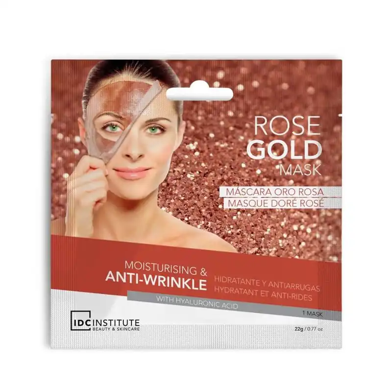 Značkový IDC Rose Gold Mask hydratační slupovací maska proti vráskám 22 g