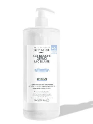 Omezená Nabídka Byphasse Dermo Surgas micelární sprchový gel pro normální a suchou pokožku 1000 ml